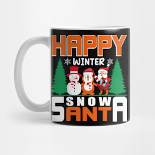 Snow Santa T - Shirt Design Mug